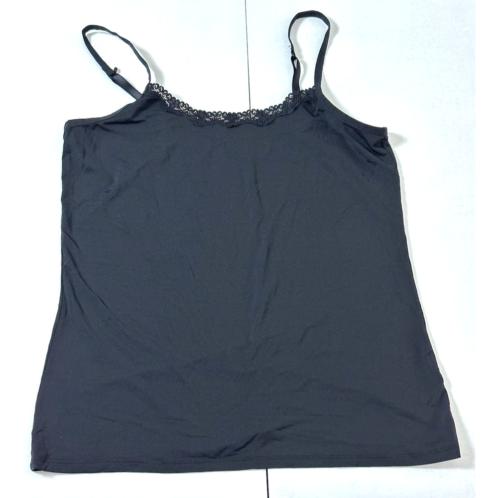 Women’s Secret Treasure Sleepwear Black Stretchy Cami Top Size XL